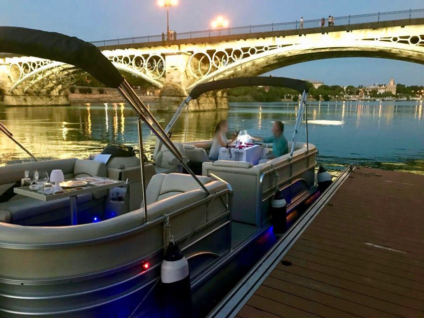 Seville: Exclusive River Boat Tour with Tapas - The 1929 exhibition buildings and Plaza de España views