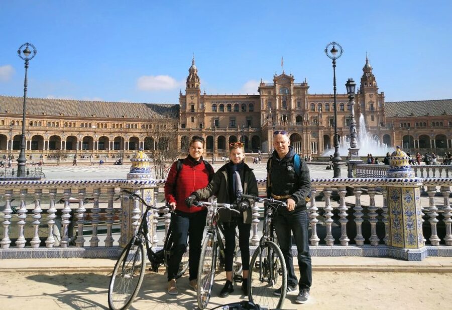 Seville: Highlights Bike Tour with Local Guide - The historic center: university, palace, cathedral, and civic squares