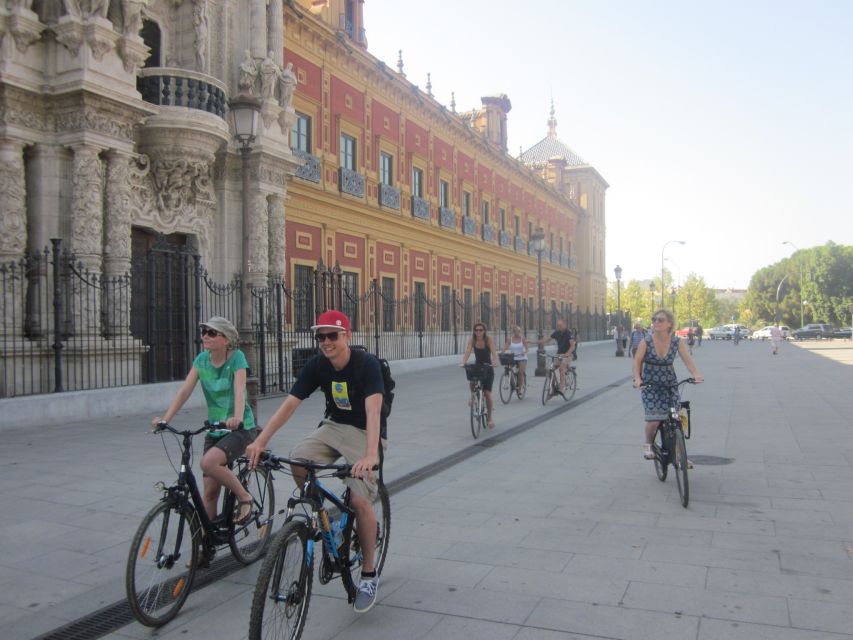 Seville: Highlights City Bike Tour - Plaza de España, Seville’s grand showpiece