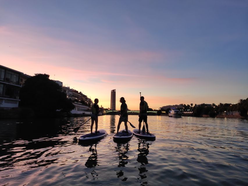 Seville: Sunset and Evening Paddle Boarding Tour - Five minutes to learn the basics