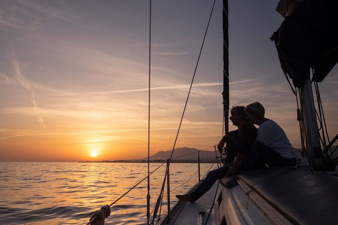 Sunset Sailing along the Marbella coast from Puerto Banus - Weather is part of the bargain