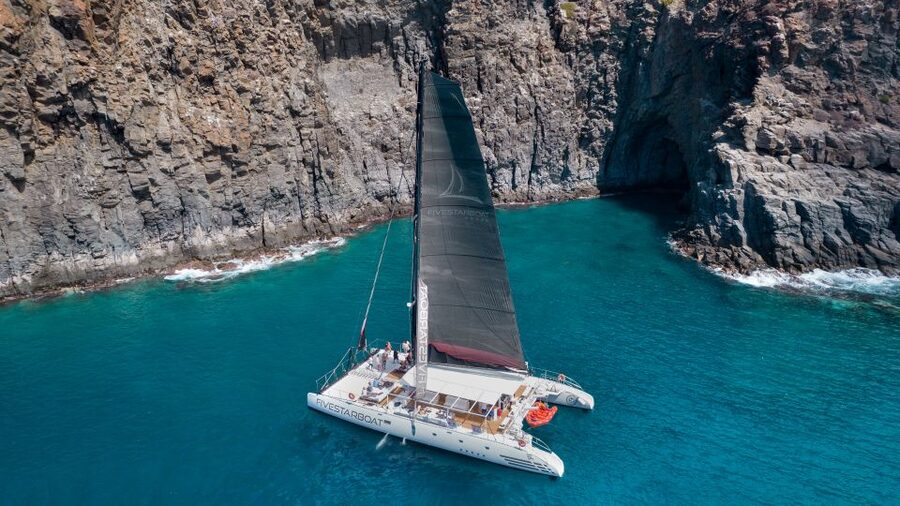Tenerife: Catamaran Cruise with Brunch and Unlimited Drinks - Leaving Las Galletas by catamaran