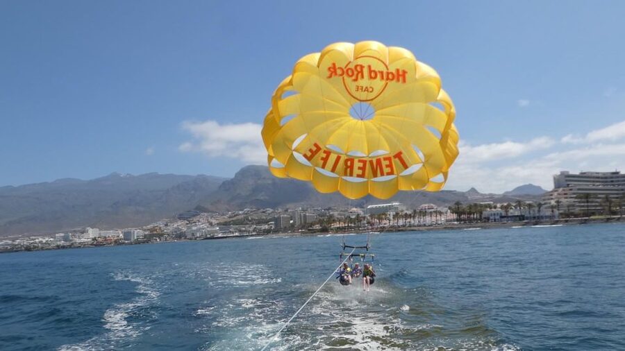 Tenerife Costa Adeje Parasailing - Returning to the Boat