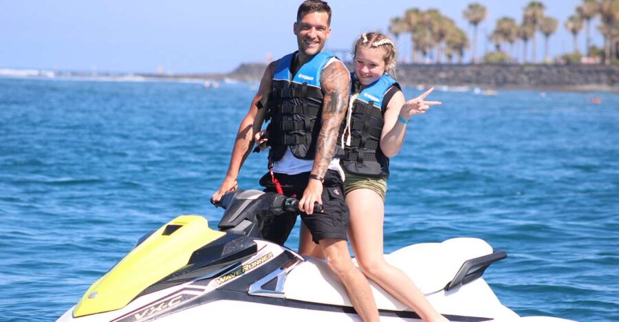 Tenerife: Jet Ski Guided Tour with Optional Photo Service - Riding a Yamaha jet ski off Tenerife’s coast
