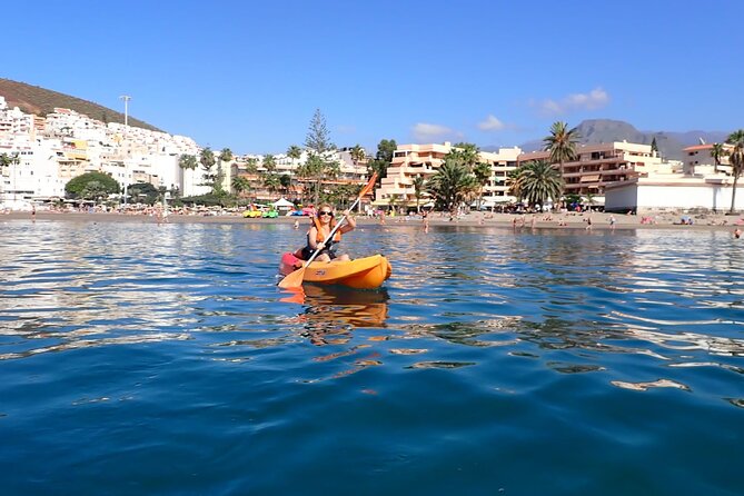 Tenerife: Kayak and snorkel with marine life safari - Returning through possible Atlantic chop
