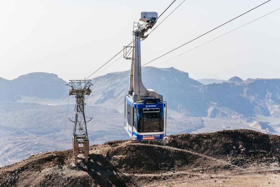 Tenerife: Mount Teide Summit Hiking Adventure with Cable Car - The cable car to La Rambleta