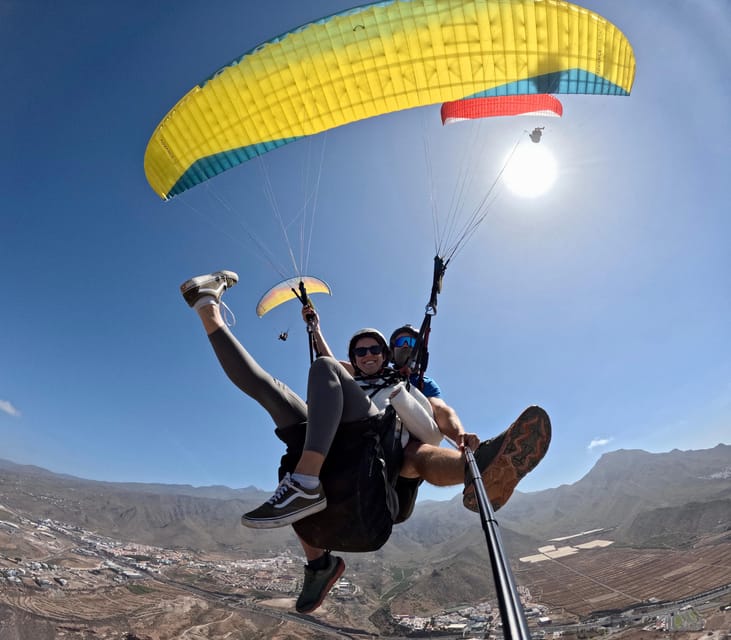 Tenerife: Tandem Paragliding in Adeje with hotel transfer - From Costa Adeje to the 800-meter launch point