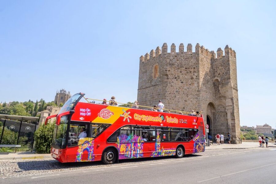 Toledo: City Sightseeing Hop-On Hop-Off Bus Tour & Extras - Stop 1: Alcazar de Toledo
