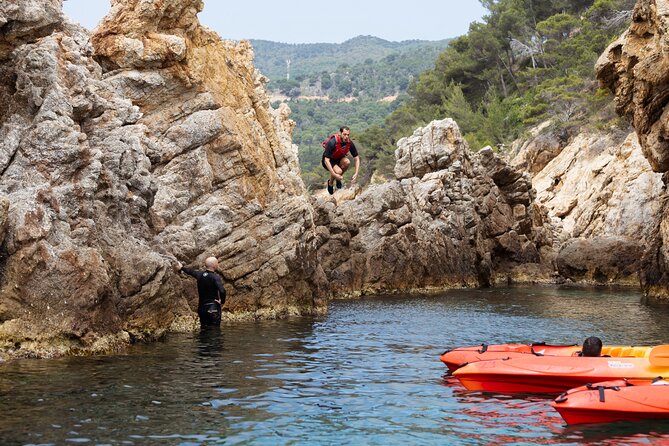 Tossa de Mar: Kayak & Snorkel Tour with Paella from Barcelona - What the $156.07 price really covers