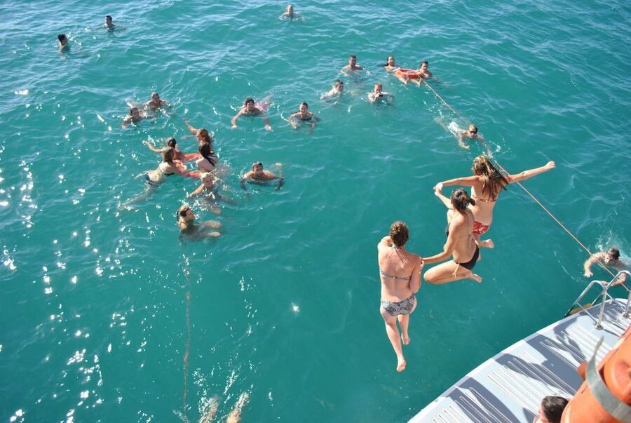Valencia: Catamaran Cruise, Paella Lunch and Swim Stop - What the Catamaran Ride Feels Like