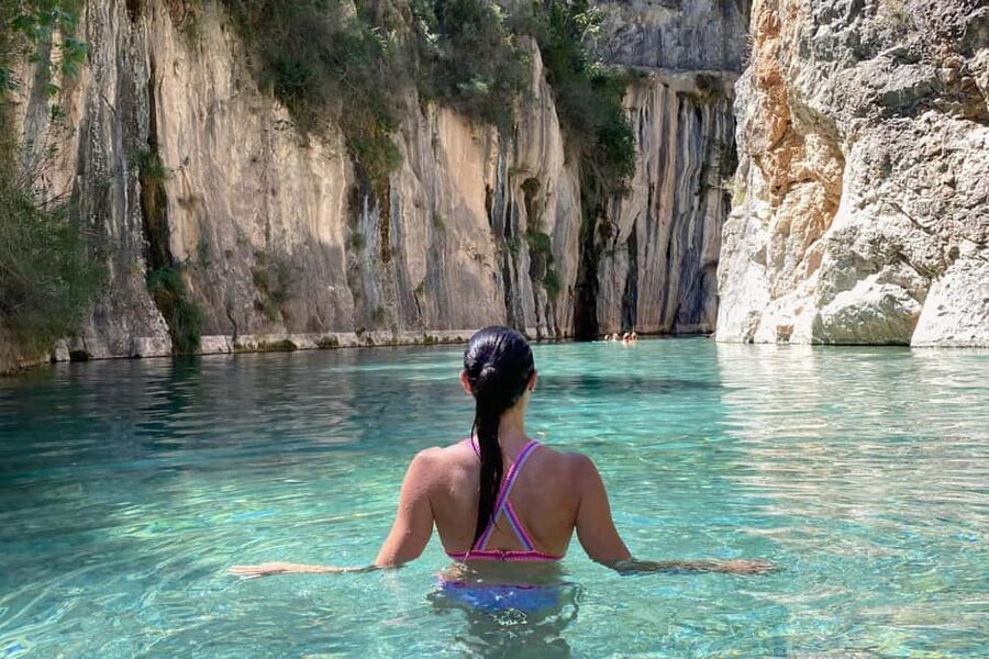 Valencia: Waterfalls and Thermal Springs Tour with Swimming - The 60-meter Bridal Veil waterfall